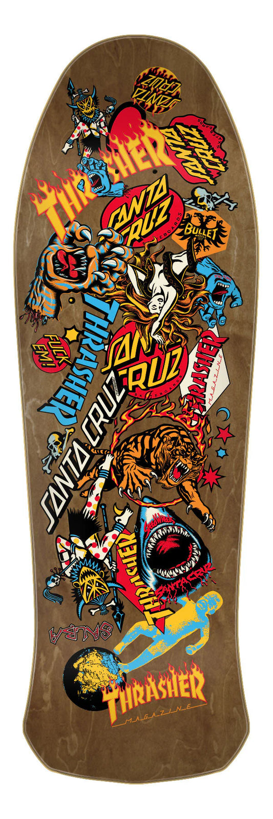 Santa Cruz x Thrasher Salba Oops deck 10.4